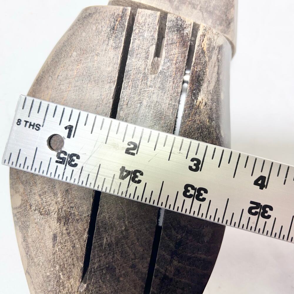 Vintage Pair of Lasts Wooden Shoe Tree Mold Stretcher Form Insert 11" - Picture 15 of 15